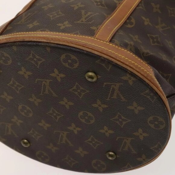 LOUIS VUITTON Monogram Bucket GM Shoulder Bag M42236 LV Auth 129087 - Picture 4 of 16